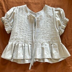 Handmade Pleated Flowy Top